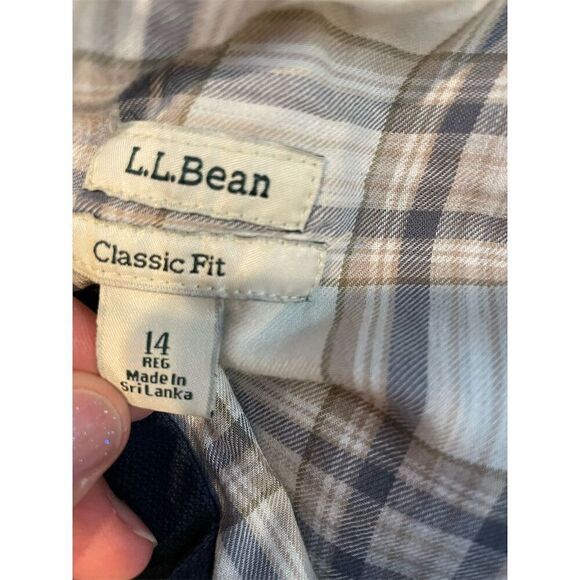 L.L. Bean Women's Cargo Pants Size 14 Blue Lined Casual Durable - Picture 8 of 11